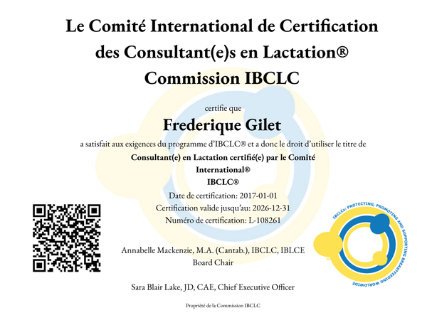 Certification IBCLC